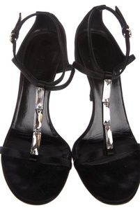 Gucci Jeweled Satin Sandals